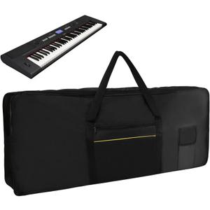 EKDJKK 61 Keys Electric Piano Keyboard Gig Bag, Portable Electric Piano Keyboard Case, 61 Note Keyboard Bag, Piano Padded Case with Shoulder Strap and Storage Pocket, 38.6165 (As Picture Show)