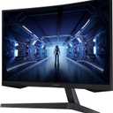 Samsung 34' Odyssey G5 Ultra-Wide Gaming Monitor with 1000R Curved Screen, 165Hz, 1ms, FreeSync Premium, Large Display, Eye Comfort, Multiple Ports, WQHD, LC34G55TWWNXZA, Black