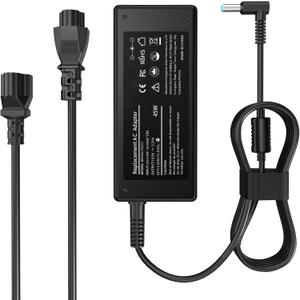 45W 19.5V 2.31A for HP Laptop Charger Blue Tip 4.5mm,HP Pavilion x360 11 13 15, Zbook 14u G4 G5 15u 15 G3, 14 15 Notebook, Stream 11 13 14,Elitebook Folio,Spectre,Envy AC Adapter with Power Cord