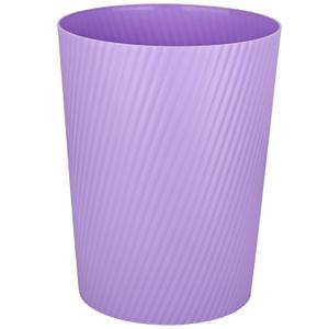 UUJOLY Small Trash Can Wastebasket Garbage Can Container Bins for Bathrooms, Laundry Room, Kitchens, Offices, Kids Rooms, Dorms (Taro Purple) (1 Pack)