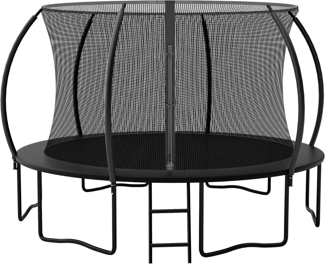 ALTLER 12FT Trampoline Enclosure Net Outdoor Jump for Kids and Adults Round ASTM Approved