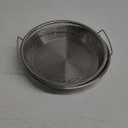 Oil Filter Tray, Stainless Steel Mesh Drain Basket Colanders Air Fryer Accessories for Fried Food Draining Rack Barbecue Grill Tray Net Draining Pan Strainer for Vegetable Dessert (9.5 Inch)