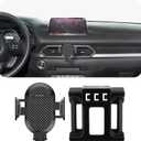 Car Phone Holder Fits for Mazda CX-5 2017-2025 Accessories,Thick Cases Friendly,Cell Phone Mount for 4-7 in Phones,360 Degree Rotation,Easy to Install