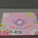 fanquare Porcelain Tea Set for Girls Adults,12 Pieces Coloful Tea Set with Gift Box for Home Tea Party Birthday (Multicolor)