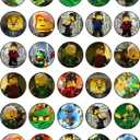 30 x Edible Cupcake Toppers Themed of The Ninjago of Edible Cake Decorations | Uncut Edible on Wafer Sheet