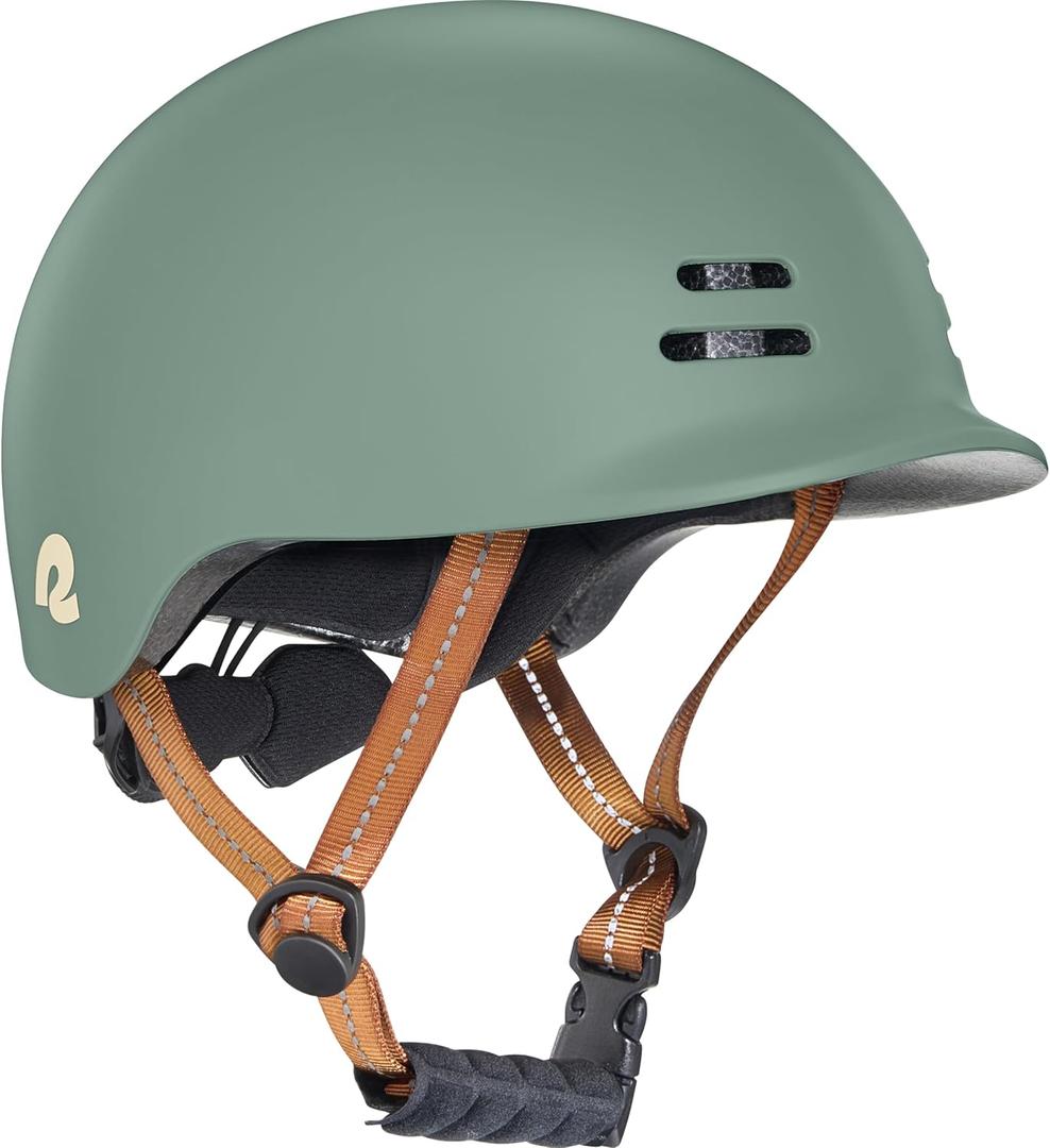 Retrospec Remi Kids Bike Helmet with Built-in Sun Visor - Adjustable Youth & Toddler Safety Gear for Cycling, Skating & Scooters - 11 Air Vents, Washable Padding & Reflective Straps (Toddler 45-49cm, Matte Clover)