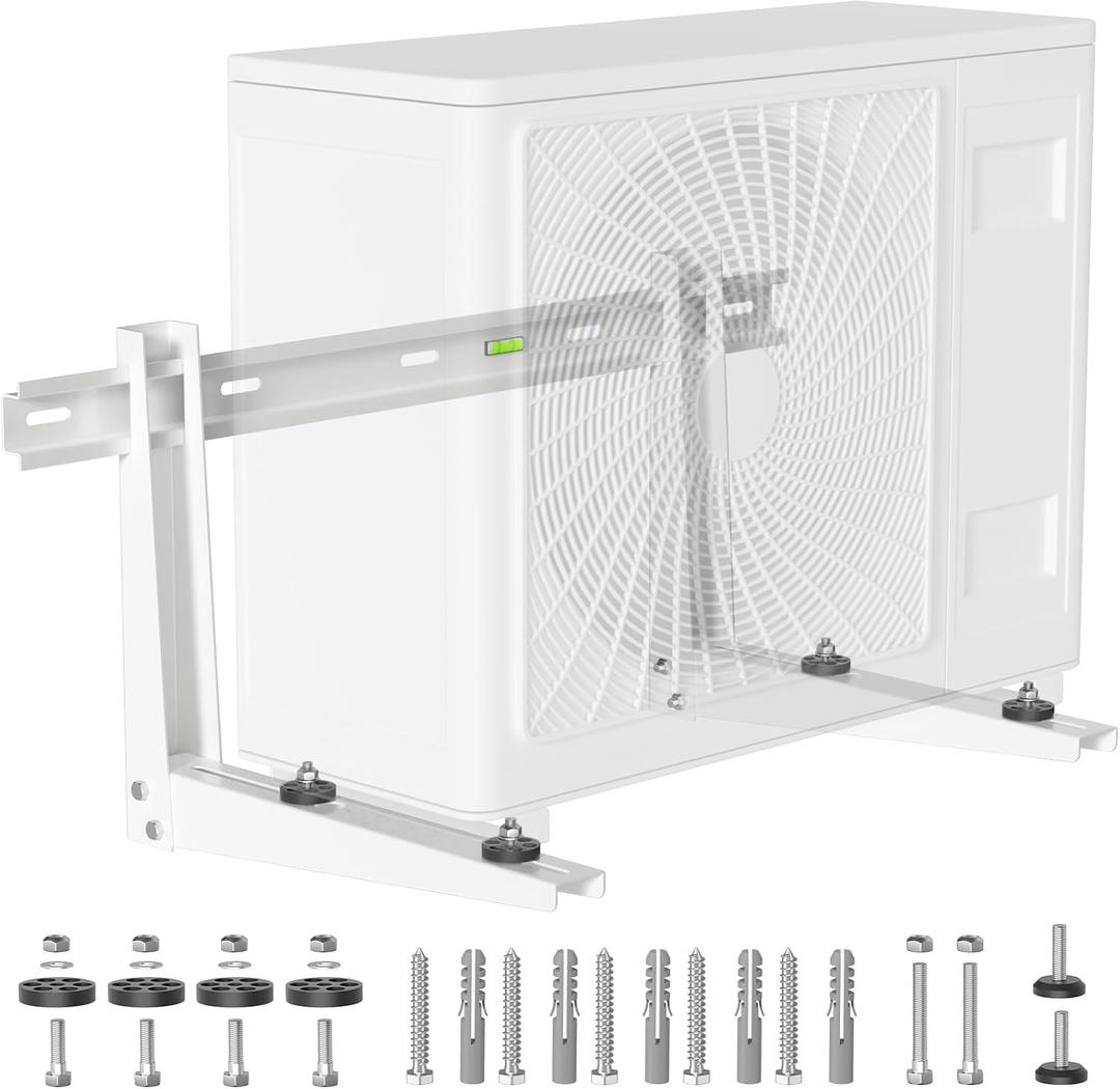 Outdoor Wall Mounting Bracket for Ductless Mini Split Air Conditioners Heat Pump Systems Support Up to 330lbs Universal 7000-18000 BTU