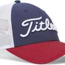 Titleist Tour Performance Mesh Golf Hat, Navy/ Crimson/ White