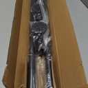 Tension Shower Curtain Rod 51-126In(4.25-10.5Ft), Long Shower Curtain Rod No Drilling for Window or Bathroom Patio, Adjustable Spring Shower Rod, Easy to Install Never Rust Rod Diameter 1.26Inch-Black