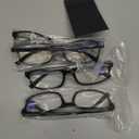 Gaoye Multi Pack Reading Glasses - Blue Light Blocking Lenses, TR90 Frames, UV400 - Eyeglasses with Clear Vision (Black, 2.5x)