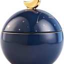 Pet Urn for Dogs and Cats,Ceramic Dog Urn, Large Dog Urn for Ashes, Memorial Cremation Urn for Ashes, Waterproof Ceramic Urn with Starry Sky & Moon Design, 2225 oz, Suitable for Pets up to 40 lb