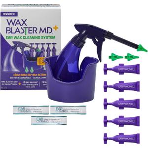 eosera Wax Blaster MD+ - Ear Wax Cleaning System - Complete Earwax Irrigation Kit for Stubborn and Routine Cleaning