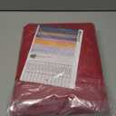 BGment Red Linen Curtains for Living Room 84 Inch Length - Semi Sheer Window Drapes Textured with Rod Pocket for Bedroom Decor Lightweight Light Filtering, 2 Panels Set, Each Panel 52 Inch Wide