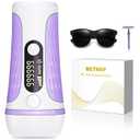 IPL Hair Removal Device, Model: AI08, for Facial Legs Arms Bikini Line (White)