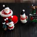 2 x Soulchen 30 Pack Mini Santa Claus Hat Christmas Lollipop Candy Party 1.18 x 1.18 Inch Christmas Santa Hat for Craft (Black)