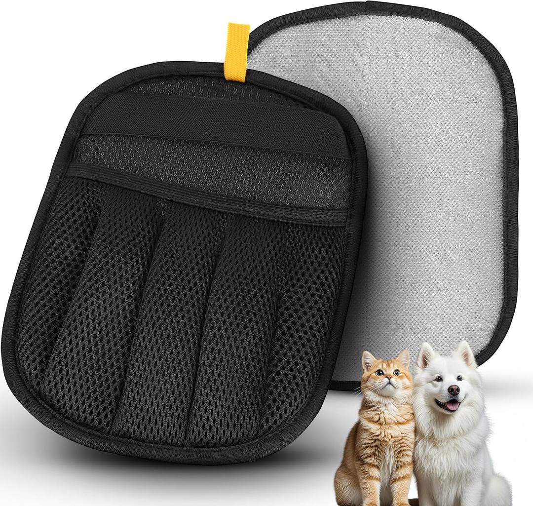 VerdeVilla Magic Brush Pet Hair Removal, Upgrated Pet Hair Remover Gloves for Cats Dogs, Efficient Grooming Gloves Brush for Couch, Furniture, Sofa, Clothing, Reusable Pet Hair Removal Tools,1PCS