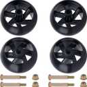 4 Pack Mower Deck Wheels, Dazakoot Deck Wheels Fit 42" 46'' 48'' 50" 52'' and 54" Decks Replace for Husqvarna 532174873 589527301 for Cub Cadet 753-04856A for MTD 133957 174873 734-03058, etc