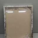 GraduatePro Shadow Box Frame 16x20 Display Case with Linen Back, Plexiglass Window Door with Hinge, Picture Frame Wedding Bouquet Memorabilia Medals Photos Memory Box for Keepsakes Rustic White (16"x20" (40.6x50.8 cm))