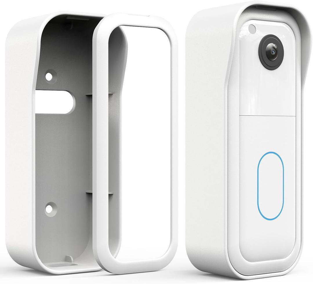 Blink Doorbell Mount for All-new Blink Video Doorbell(2nd Gen), No-Drilling Blink Mount Bracket, Easy Installation for Blink Doorbell Camera Security System (Blink Doorbell is Not Included),White