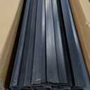 Slatwall Panel Garage Organizer PVC Slatwall Heavy Duty Wall Mounted Rack, Interlocking Slat Wall Panels for Tool Organization Peg Board (Black 4 x 8 ft)