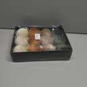 Christmas Tree Ornaments Set Velvet Balls, 12pcs Shatterproof Christmas Bulbs Ornaments for Xmas Tree Decorative Hanging, Vintage Flocked Decoration, 78mm, 3.15 in, Multicolor Green Brown Neutral