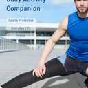 Leg Compression Sleeve - Full Length Knee Sleeve Covers Thigh, Knee and Calf, Stays in Place for Sports, Soft and Elastic for Comfort, X-Large