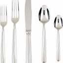 Fortessa Metropolitan 18/10 Stainless Steel Flatware, 5 Piece Place Setting, Service for 1