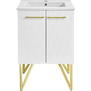 Swiss Madison Well Made Forever SM-BV255W Annecy 24" Bathroom Vanity in Galaxy White