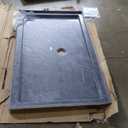 DreamLine SlimLine 36 inch D x 60 inch W x 2 3/4 inch H Center Drain Single Threshold Shower Base in Slate Gray