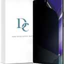 [2 Pack Privacy Screen Protector for Galaxy Note 20 Ultra, Full Glue PET EPU Hybrid Anti-Spy Screen Protector, Fingerprint Compatible, Self-Healing, Easy Installation with Alignment Tool