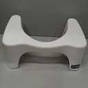 Squatty Potty Simple Curve Bathroom Toilet Stool 7" White