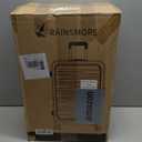 RAINSMORE Expandable Carry on Luggage 20 Inch, Airline Approved Carry on Suitcase with Front Pocket&Laptop Compartment, Hardshell Rolling Travel Luggage with Spinner Wheels,Black