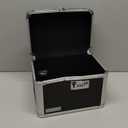 Vaultz Secure Security Lock Boxes - Safe Combination Lock Box, Storage for Documents, Valuables, Medicine & Money - 9.88 x 7.75 x 7 Inch - Black/Chrome