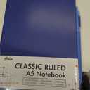 12 Pack Notebooks Journals Bulk with 12 Black Pens, Feela A5 Hardcover Notebook Classic Ruled Journal Set with Pen Holder for School Business Work Travel Writing, 120 GSM, 5.1x8.3, Navy