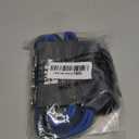 Black Rhino Heavy Duty Dog Leash for Medium and Large Dogs - 6 ft Long Double Handle Leash with Padded Traffic Control Handles and Bag for Comfort - Reflective, Durable, and Weather Resistant (Blue)