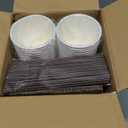 JOLLY PARTY [50 Pack] 12 oz Paper Coffee Cups, Disposable Paper Coffee Cup with Lids, Sleeves, and Stirrers, Hot/Cold Beverage Drinking Cup for Water, Juice or Tea, Suitable for Home, Shops and Cafes