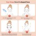 Doge&Vollar Facial Massager Face and Neck | Shaper & Slimmer for Women | Korean Skin Care | Lymphatic Contour Face Brush Face Roller Lymphatic Drainage | Rechargeable for Home & Travel Use