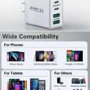 USB C Charger Block, 2Pack 40W 4-Port Type C Fast Charging Block Dual PD Power Adapter+QC Plug Double Wall Charger Blocks Multiple USBC Charging Cube for iPhone 17 16 15 14 13 12 11 Pro Max, Samsung