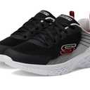 Skechers Kids Boys Microspec Ii Sneaker, Black/Silver, 11 Little Kid