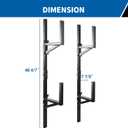 Trailer Ladder Rack, Ladder Rack for Trailer Fit for Cargo Open And Enclosed Trailer Exterior Side Wall - Carry 2 Ladders