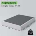 ALDRICH Box Springs King Size 9 Inch Heavy Duty Metal Mattress Foundation