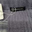 PRETTYGARDEN Women's Chunky Knit Open Front Sweater Long Sleeve Button Loose Short Cardigan Outerwear Coats (Large, Grey Purple)