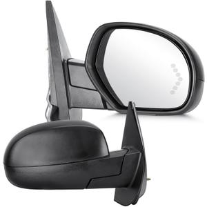 Youxmoto Towing Mirrors fit for Chevy for GMC 2007 2008 2009 2010 2011 2012 2013; Avalanche Silverado Suburban 1500 2500 3500; Sierra Yukon Pickup Truck Mirrors, Heated; Manual Folding