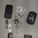 Veise Fingerprint Door Lock with 2 Knobs - Keyless Entry Door Lock with Handle, Electronic Keypad Deadbolt, Smart Front Handle Set, Auto-Locking, Waterproof, Easy Installation, Matte Black