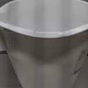 Winco 10 Gallon White Heavy-Duty Round Plastic Trash Can
