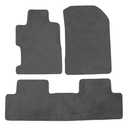 Car Floor Mats for Honda Civic 2006-2011,Nylon Gray Carpet All Weather Waterproof Auto Liners Foot Pads Set