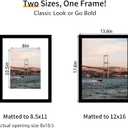 YESKAY 12x16 Picture Frame 3 Pack - Black Poster Frame Display Pictures 8.5x11 with Mat or 12 x 16 Without Mat for Wall Hanging Horizontal and Vertical