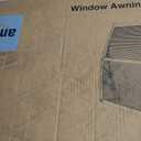 Awning for Door Entrance, 32x40 Inch Awnings for Patio, Durable Polycarbonate Window Awnings Exterior, UV Rain Snow Protection Canopy for House, Porch, Patio, Deck