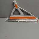 Rubber Squeegee Broom - Multifunction Magic Broom, Scraping Silicone Broom Sweeper, with Mop Clip, Squeeze Broom Sweeping Water for Kitchen Bathroom Shower Tile Marble Window Cleaning (Orange)