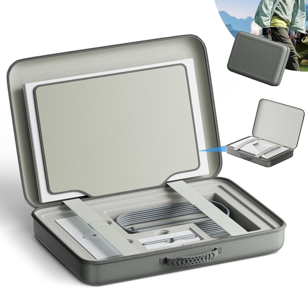 Case for Starlink Gen 3, AstroniSync Travel Case for Starlink with Adaptable Inner Segments, Shock and Stress-Proof Bag for Starlink RV, Bag for Starlink Antenna with Water and Dust-Resistant Fabric